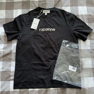 Rabanne H&M Appliquéd T-Shirt Black - Size: M
